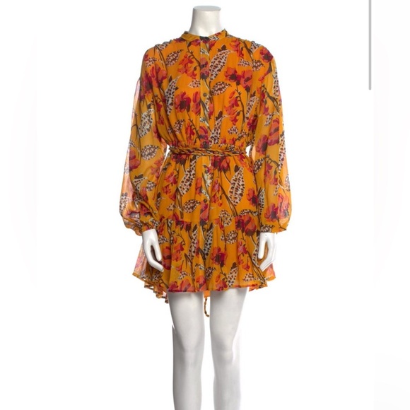 Floral A.L.C. Orange Dress - Picture 2 of 5